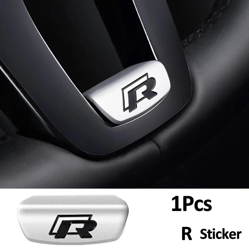 

VW GTI GOLF 2026 Hot For VW VOLKSWAGEN 3D Metal Car Steering Wheel Emblem Stickers Decorative Cover For Volkswagen VW RLine R GT