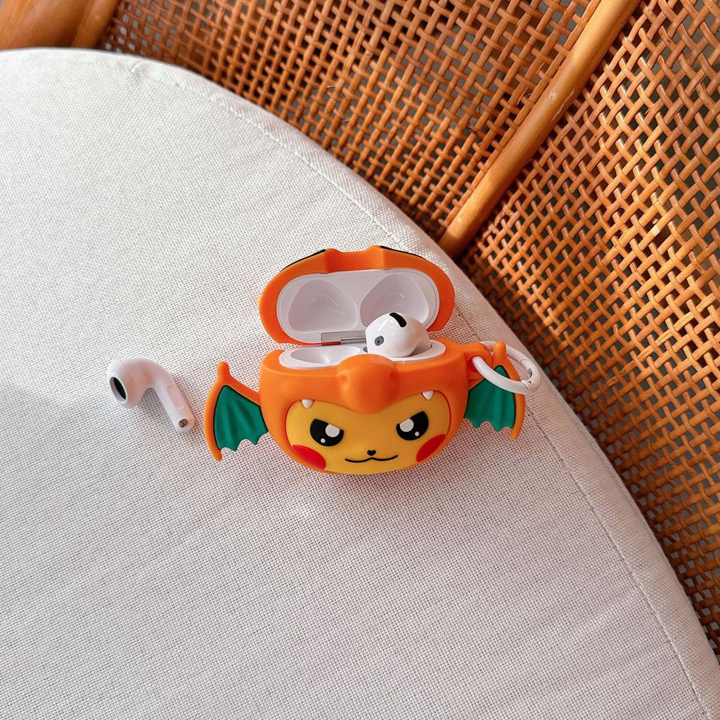 Ball Charizard For Airpods Pro 3 Case,3D Anime Silicone Earphone Cover For Airpods Pro 2/Airpods 1 2 3 4 Case Cover Kids
