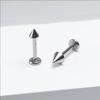 F-136 Titanium Internal Thread Lip and Ear Studs - Cone Shape Devil Piercing Jewelry