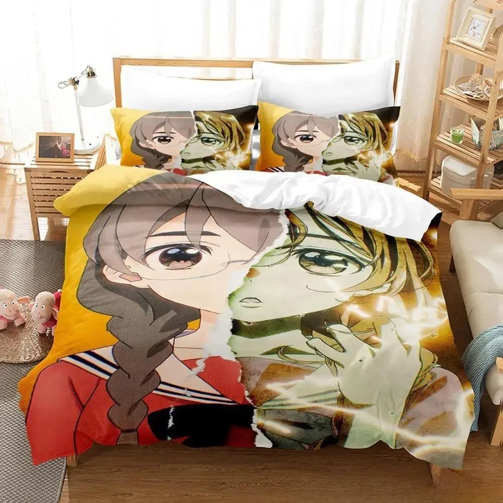 3D Anime Yo-nin Wa Sorezore Uso Wo Tsuku Bedding Set Single Twin Full Queen King Size Bed Set Adult Kid Bedroom Duvet Cover Sets
