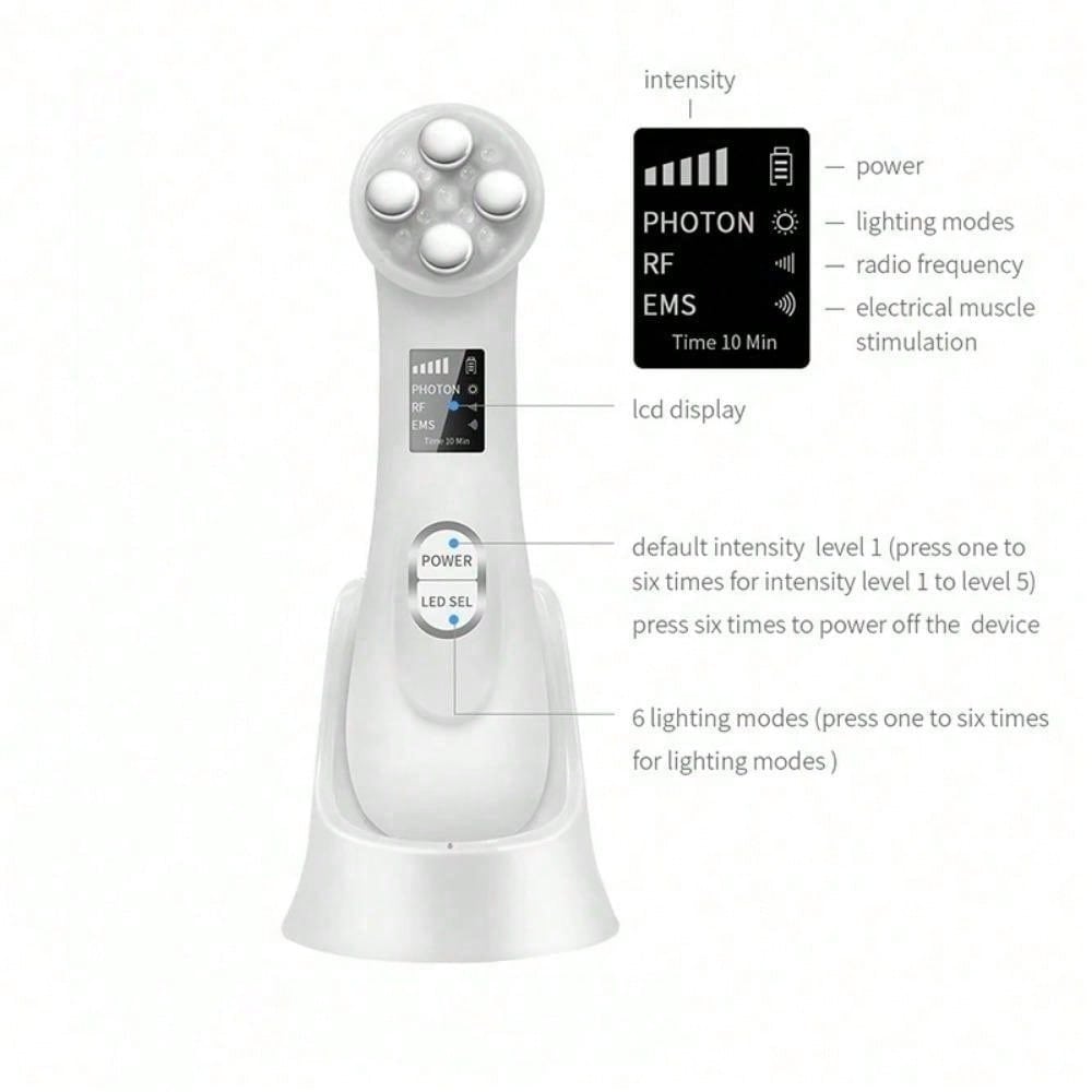 Mini For Face Skin LED Rejuvenation Wand Face Skin Care Massage Beauty Device, Led Photon Skin Care Device, Usb Rechargeable