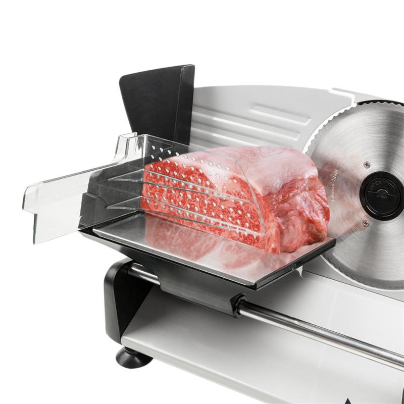 110v/150w 7.5 Inch Electric Gear Cutter Semi-automatic Stainless Steel Household Food Slicer Machine