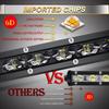 LED Ultra-thin Single-row Strip Light 6D Lens Off-road Front Bar Middle Net Auxiliary Lighting, Car Modification Spotlight