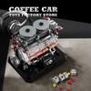 Non-Toxic 1236Pcs Tank Engine Moc Bricks Assembly Model Ww2 Armored Cars Parts Creative Building Blocks Toys Desktop Decor Gifts For Adult