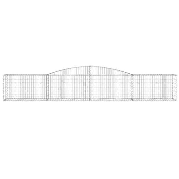 VidaXL Arched Gabion Basket Gabion Cage Gabion Wall Stone Basket Gabion for Stone Garden Patio Outdoor 153533