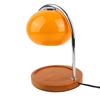 Candle Warmer Lamp Wooden Rack Iron Stand Glass Lampshade Decorative Retro Candle Melting Lamp with