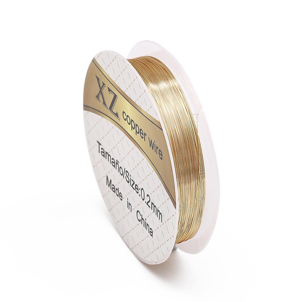 

Медная проволока мульти размера 0,2-0,8 мм, бисерная проволока для изготовления ювелирных изделий своими руками, нить 0.2mm 20meter золотистый