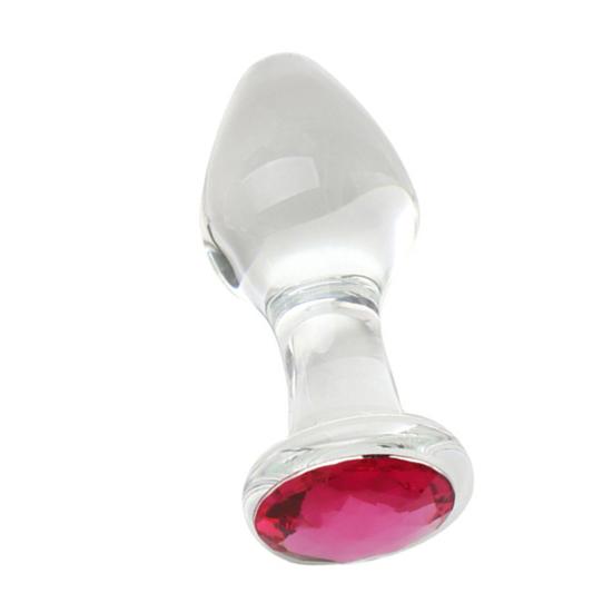 Anal Stimulator Easy To Use Portable Glass Sturdy Prostate Massager Butt Stimulator Plug for Female