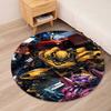 Transformers Printed Round Rug Carpet Chair Rug Area Rug Entryway Doormats,for Office Chair Living Room Bedroom Kitchen Room.