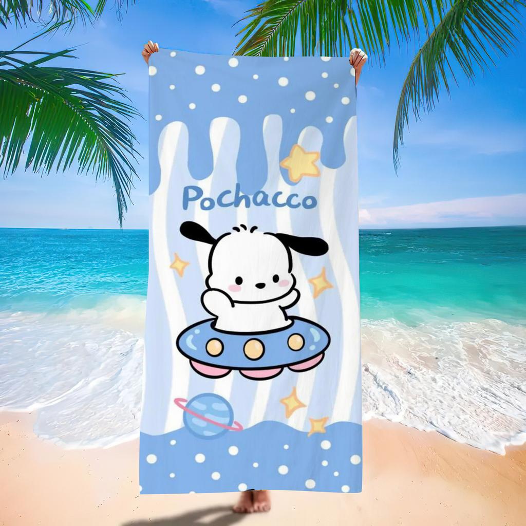 Popular Beach Towels Children'S Cartoon Quick-Drying Beach Towels Microfiber Digital Printing Bath Towels