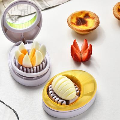 Fatiador de Ovos Multifuncional 3 em 1 de Aço Inoxidável para Morango, Banana, Cogumelos, Frutas, Vegetais, Ovos Cozidos Ferramenta de Corte Utensílios de Cozinha