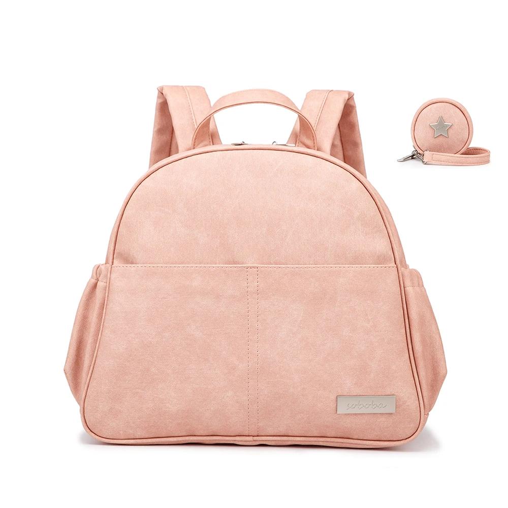 Soboba Diaper Backpack With Pacifier Case Waterproof Large Capacity Diaper Bag For Mom Multi-Function Nappy Bags For Travelling