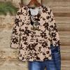 3/4 Sleeve Shirts For Women Cute Print Graphic Tees Blouses Casual Plus Size Basic Tops Pullover