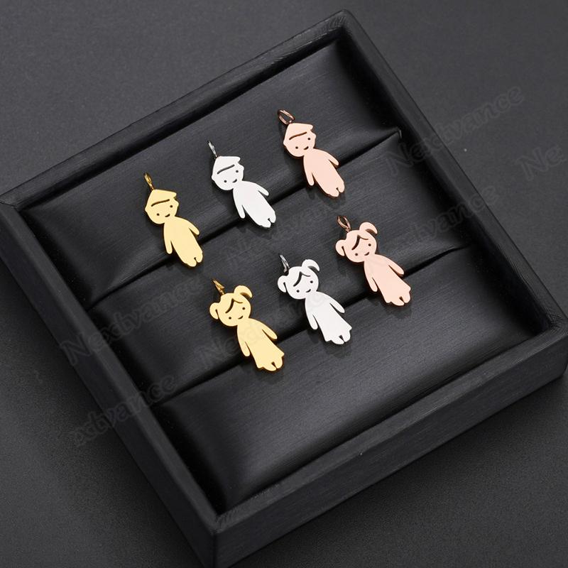 Nextvance Stainless Steel Date Child Baby Boy Girl Engrave Necklace Family Gold Color Pendant for Birthday Memorial Gift