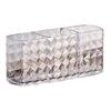Transparent Multi-Compartment Acrylic Makeup & Pen Holder Box