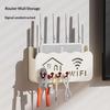 Kabelloser WLAN-Router-Regal-Aufbewahrungsbox Wandmontage ABS-Kunststoff Organizer-Box Kabel-Stromhalter Organizer-Box Heimdekoration