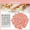 Conjunto de Jogo de Bingo Interativo Para Crianças Inclui 40 Cartelas E 75 Marcadores Ideal Para Desenvolvimento Intelectual E Criatividade