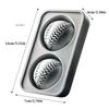 2/4 Grid Silicone Whiskey Ice Ball Maker Mold with Built-In Funnel 3D Baseball Shape Easy Fill And Release for Unique Ice Cubes