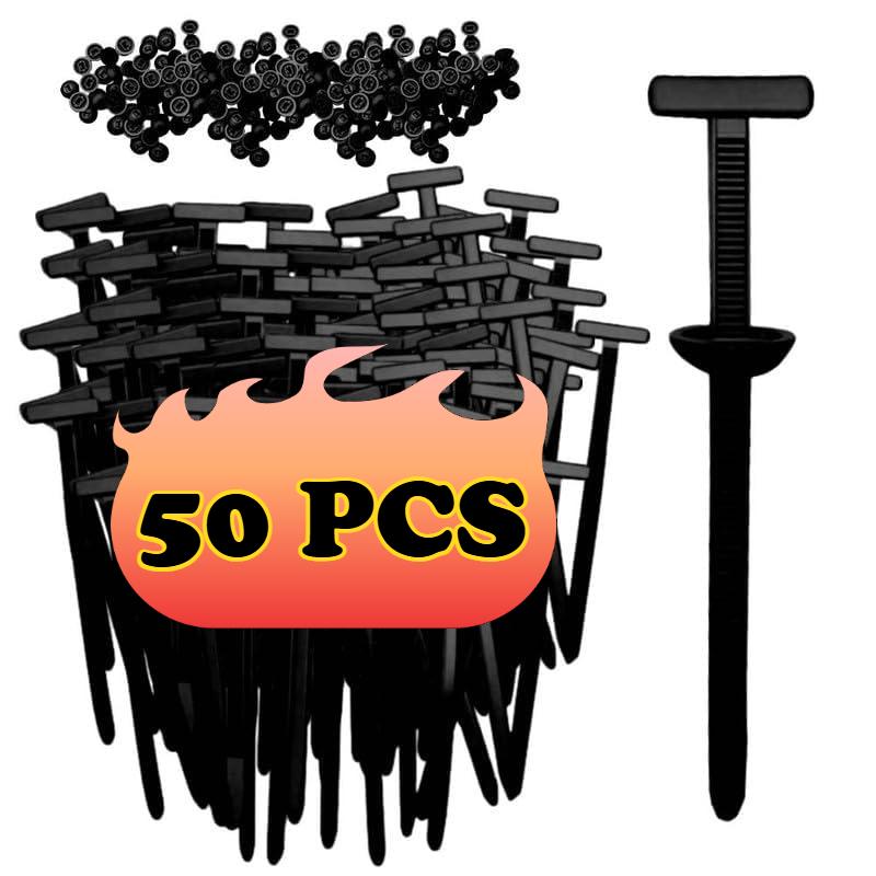 Universelle Auto-Nylon-Kabelbinder-Schnallen Hochbelastbare Selbstverriegelnde Kabelbinder-Halter mit Stiftknopf-Befestigungen Auto UV-beständige Kabelbinder