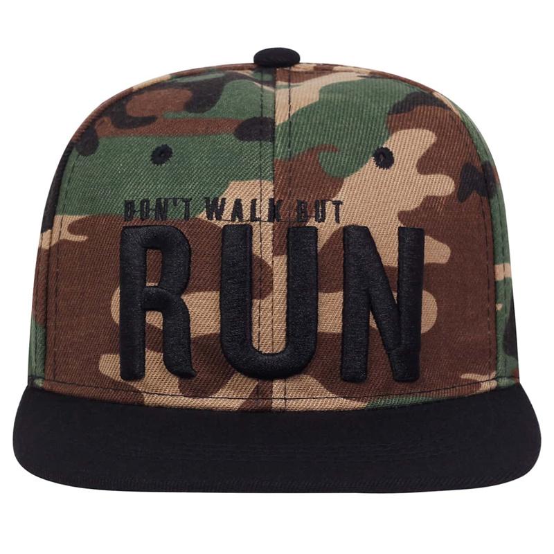 Runing Letter Snapback Baseball Cap Camouflage Hip Hop Hat For Men Women Street Dance Fashion cap hats