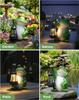 Solar Frog Garden Statue Light, Outdoor Waterproof Decorative Lantern, Cute Yard Art for Garden Patio or Porch