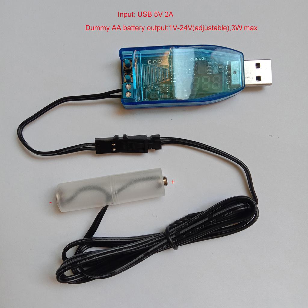 Univerzální USB typu C na 1,5 V 3 V 4,5 V 6 V 12 V AM3/AA/LR6 Maketový napájecí kabel baterie pro rádio LED světlo Fan Toy Keyboard