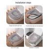Toilet Seat Cover Soft Stretchable Non-Slip Washable Pad Round Elongated Square Toilet Seat Mat Wrinkle Resistant Toilet Seat