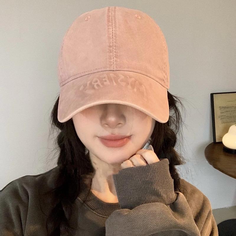 New cotton versatile big head circumference hat men's and women's indentation trendy baseball cap spring sunscreen cap