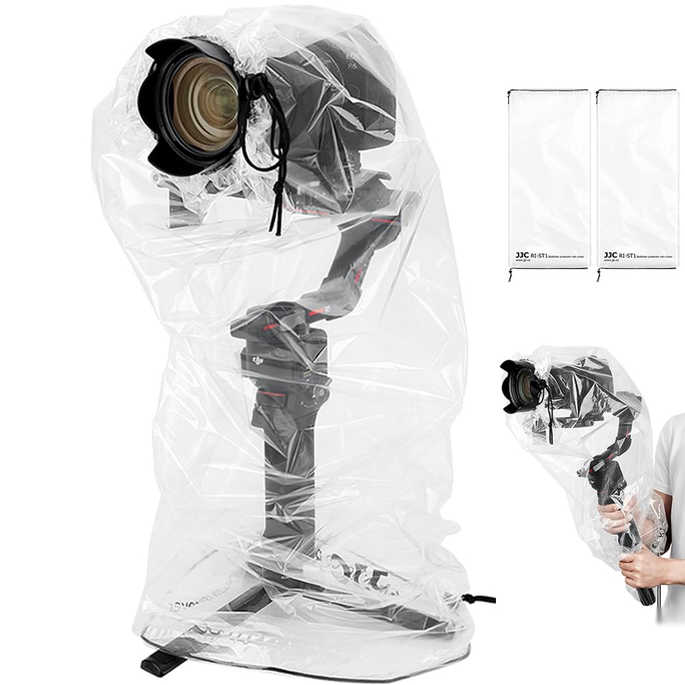JJC Camera Rain Cover for Video and DSLR Outdoor Dimensions x x Compatible with DJI RS 3 RS 3 RS 3 Zhiyun Mini Tripod and Nikon Cameras of