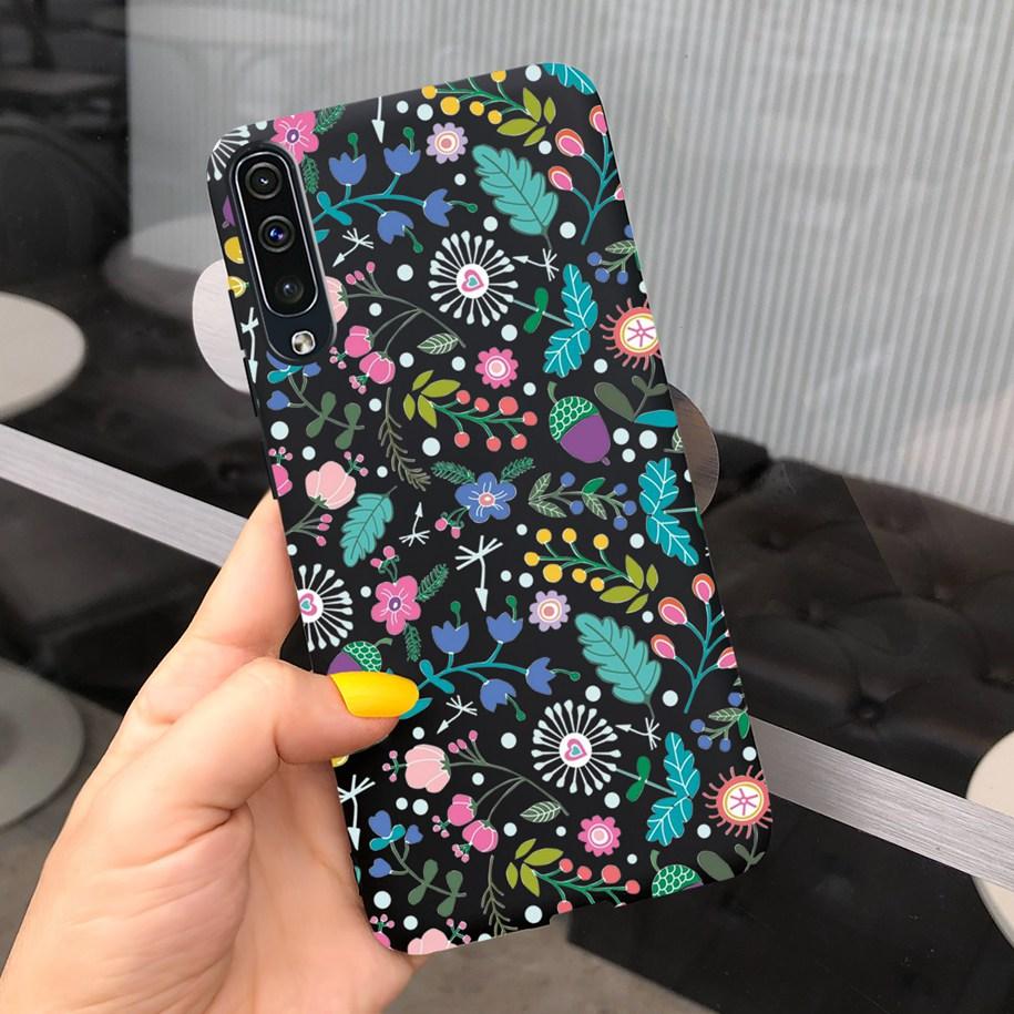 For Samsung Galaxy A70 Case Soft Rubber Tpu Phone Case Purple Lavender Cover For Samsung A70 2019 Case A 70 Back Cover A70s Case