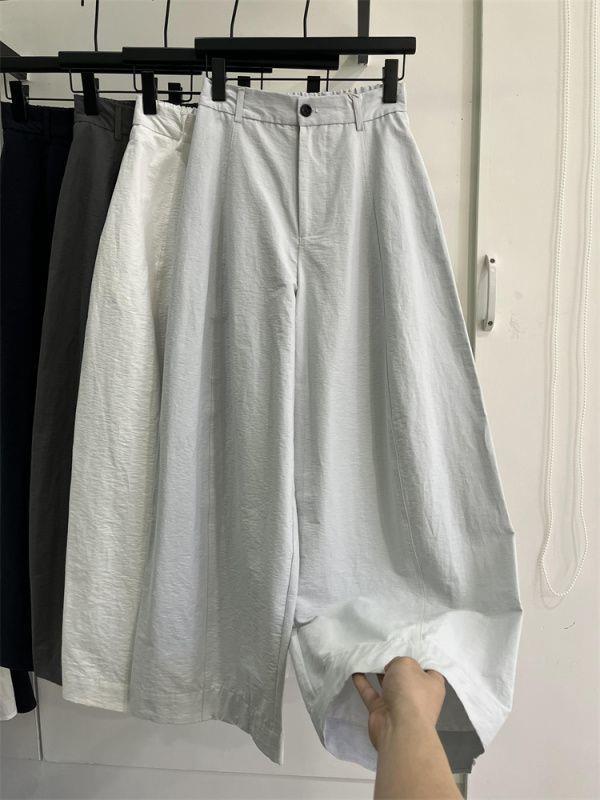 Koreanische High-Waist Straight-Leg Frühjahrs-Freizeithosen für Damen