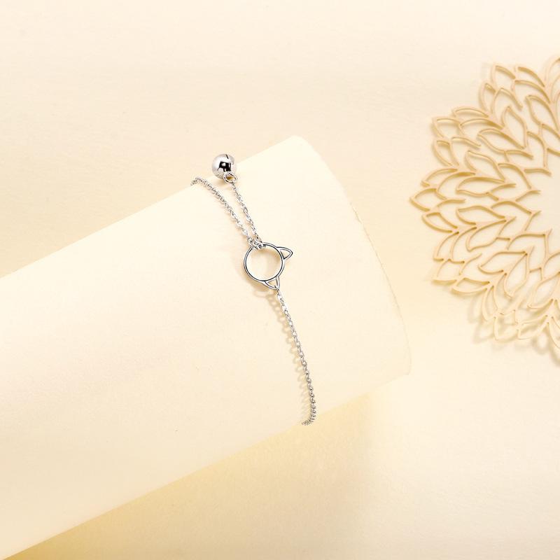 

Браслет с кошачьим колокольчиком Женский Нишевый Дизайн Высокий Сенс Корейский Простой Девушка Ювелирные Изделия Креативный Браслет