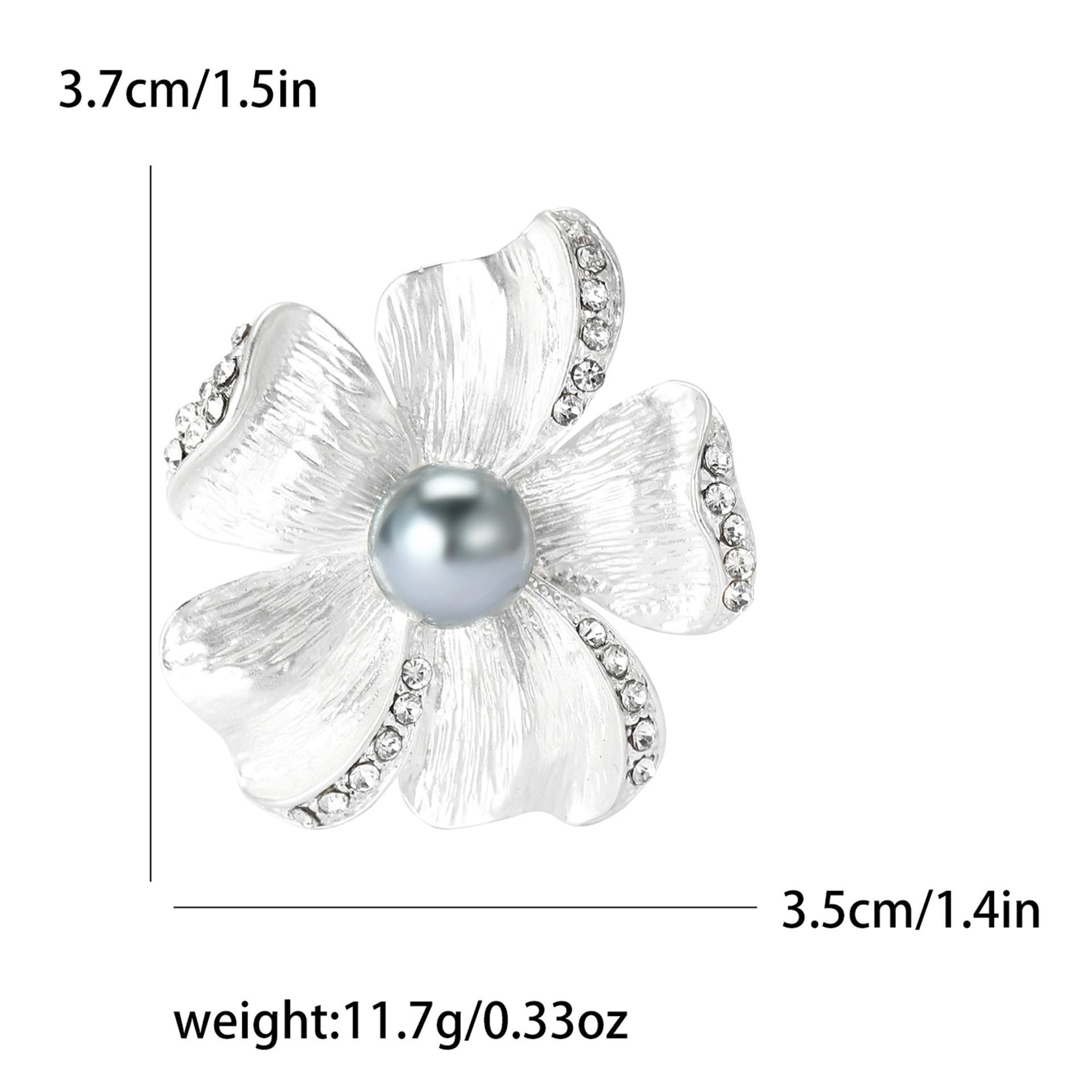 

Модная универсальная брошь-цветок из эмали из сплава, простая булавка для женского костюма в стиле ретро, украшение на корсаж