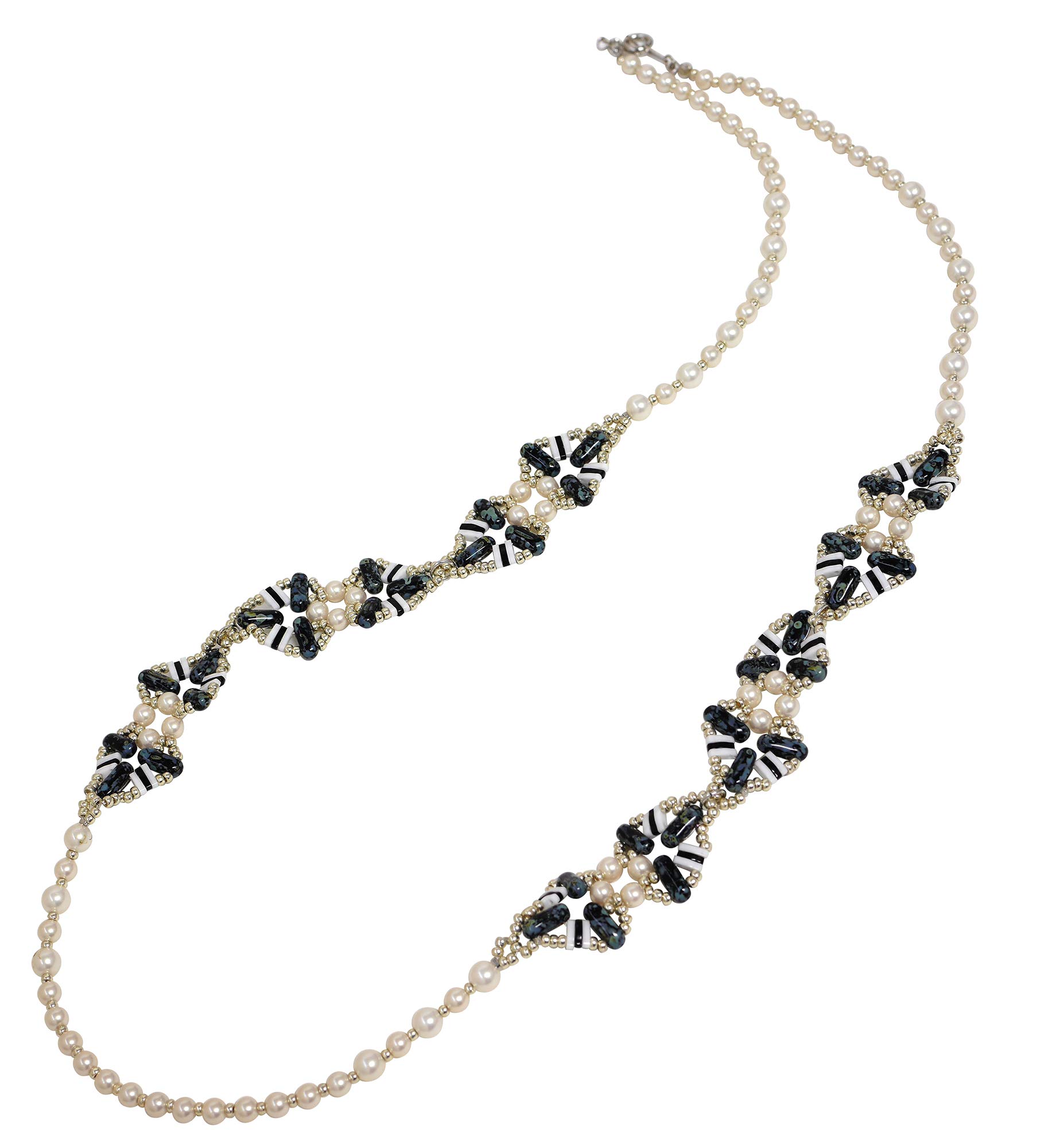 

MIYUKI Bead Kit Multi-Hole Accessory Kit Coral Bead & Quarter Tila Bead Long Necklace BFK-572