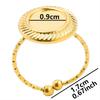 6pcs/lot Gold Plated Stainless Steel Base Rings Settings DIY Blank Knuckle Rings for Women Jewelry Charms Never Fade Wholesale