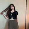2022 Summer Korean Style Women's High-Waisted A-Line Wide-Leg Casual Shorts