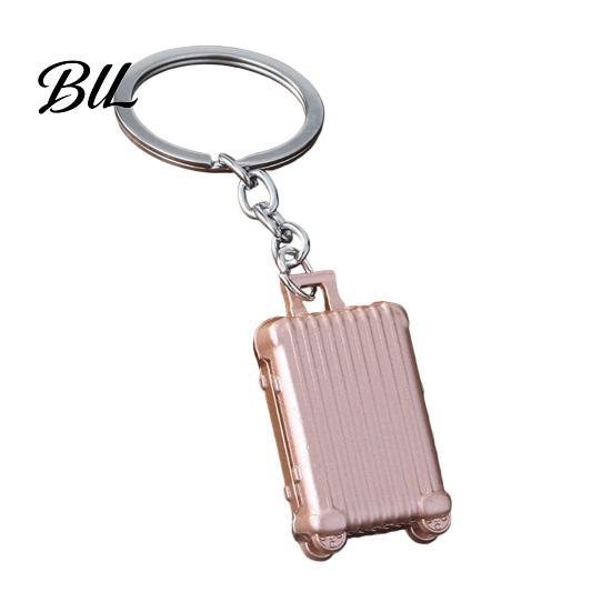 Decorative Bag Charms for Women Mini Suitcase Keychain, Metal Luggage Charm with Rolling Compact Travel Gadgets Wheels, Themed Backpack Accessories,