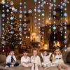 Glitzerpapier-Schneeflocken-Girlande Romantische Schneeflocken-Girlande Weihnachts-Hängegirlande Muttertag
