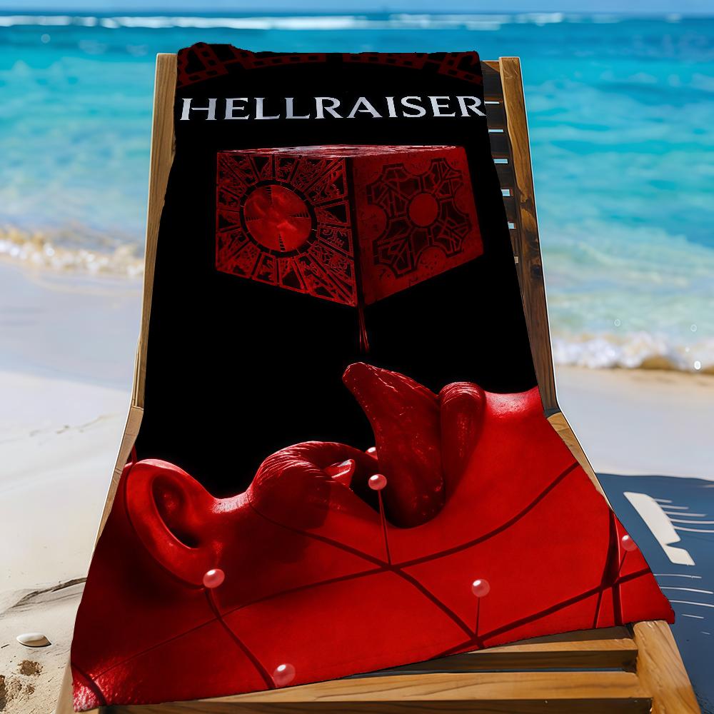 Horror Movie H-Hellraiser Towel Sports Quick Dry Travel Camping Gear Sandproof Soft Light Large Beach Towel