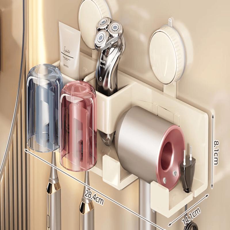 MDNG Suction Cup Toothbrush Holder with 2 Colorful Cups