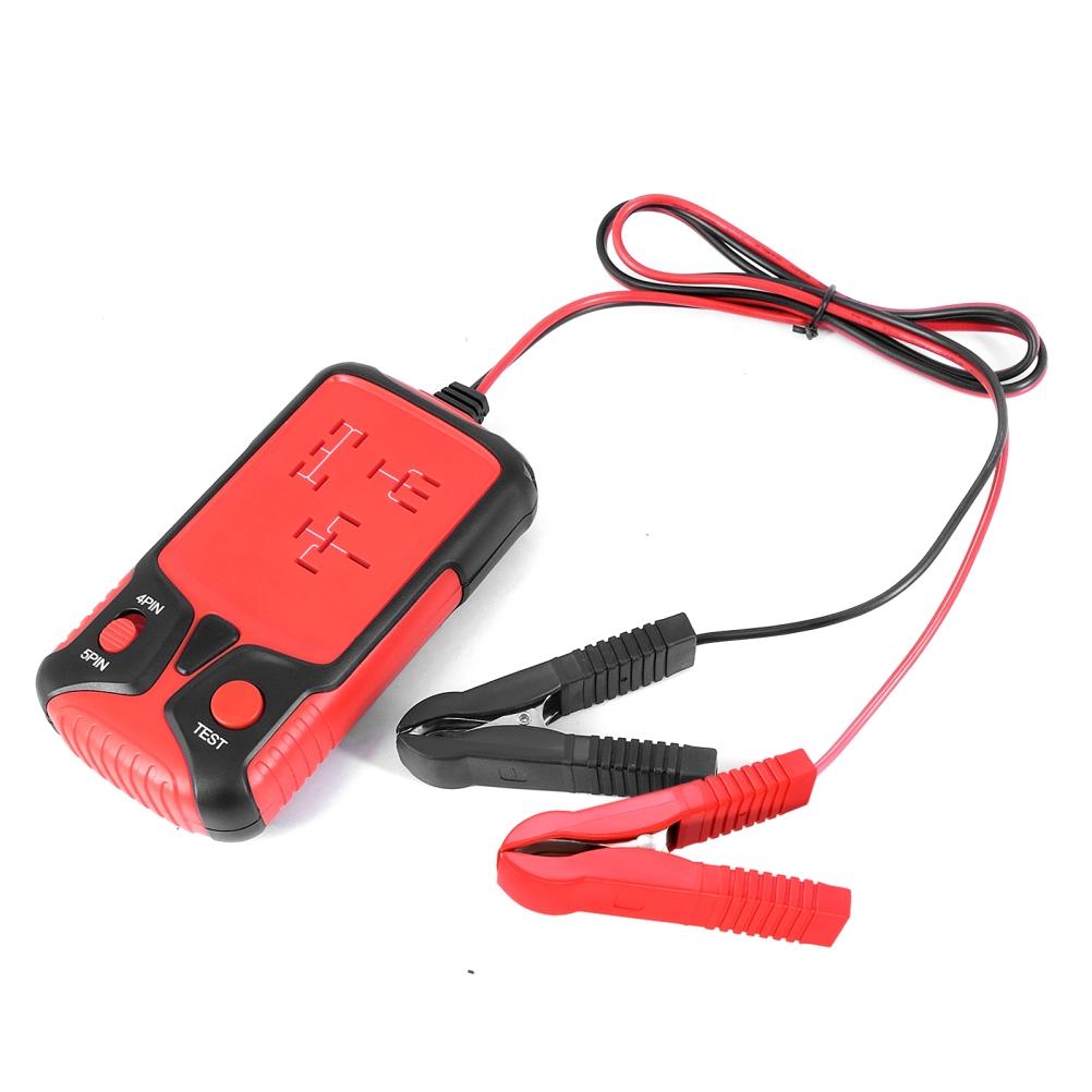 

12 В автомобильный тестер реле, тестер аккумулятора, автомобильный электронный тестер реле, светодиодный индикатор автомобиля