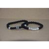 Elegant Copper Bead Bracelet With Micro Paved Zirconia Crown For Couples And Gift Giving