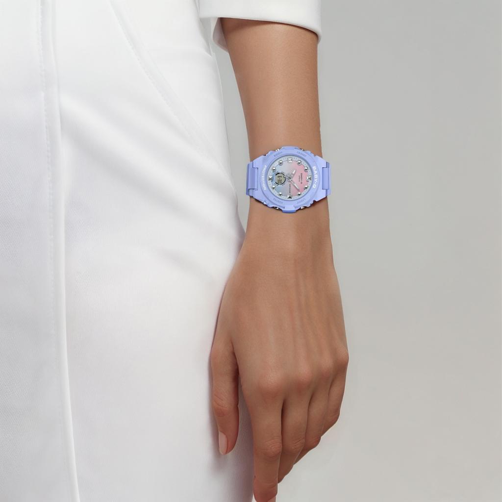 Casio 100M Waterproof Quartz Watch Resin Strap Women watches Pink BGA-320-2A1