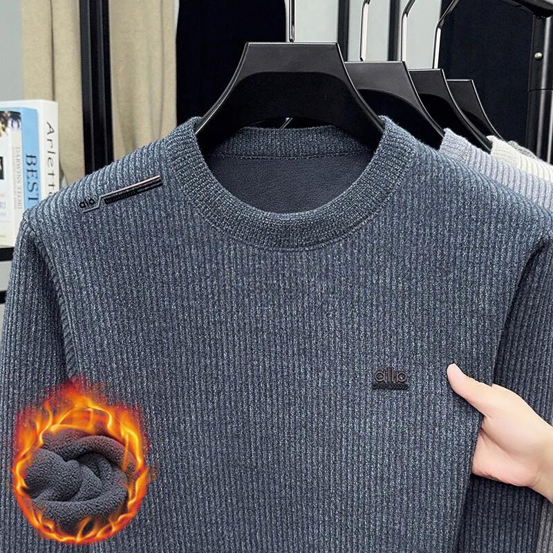 

Firstview Men s Winter Plush Lined Long-Sleeve Sweater FV25D1952 2XL