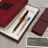 Used 【Excellent Condition】 Parker Sonnet Ballpoint Pen, Marble Brown, Gold, With Case