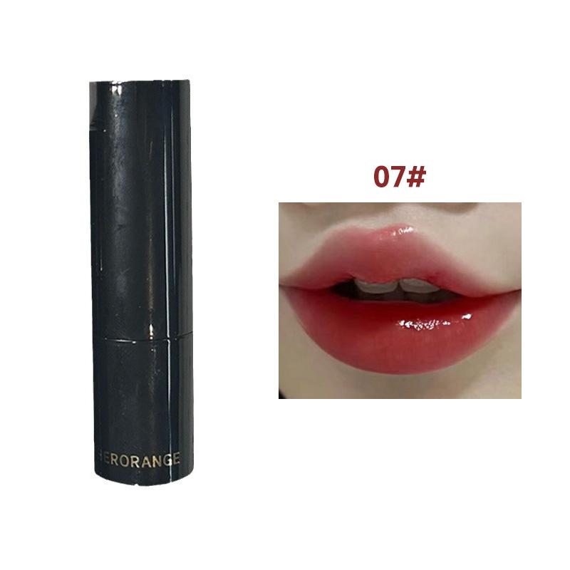 HERORANGE~ Low Saturation Light Lipstick Multi-purpose Stick Moisturizing White Natural Holding Mirror Lipstick