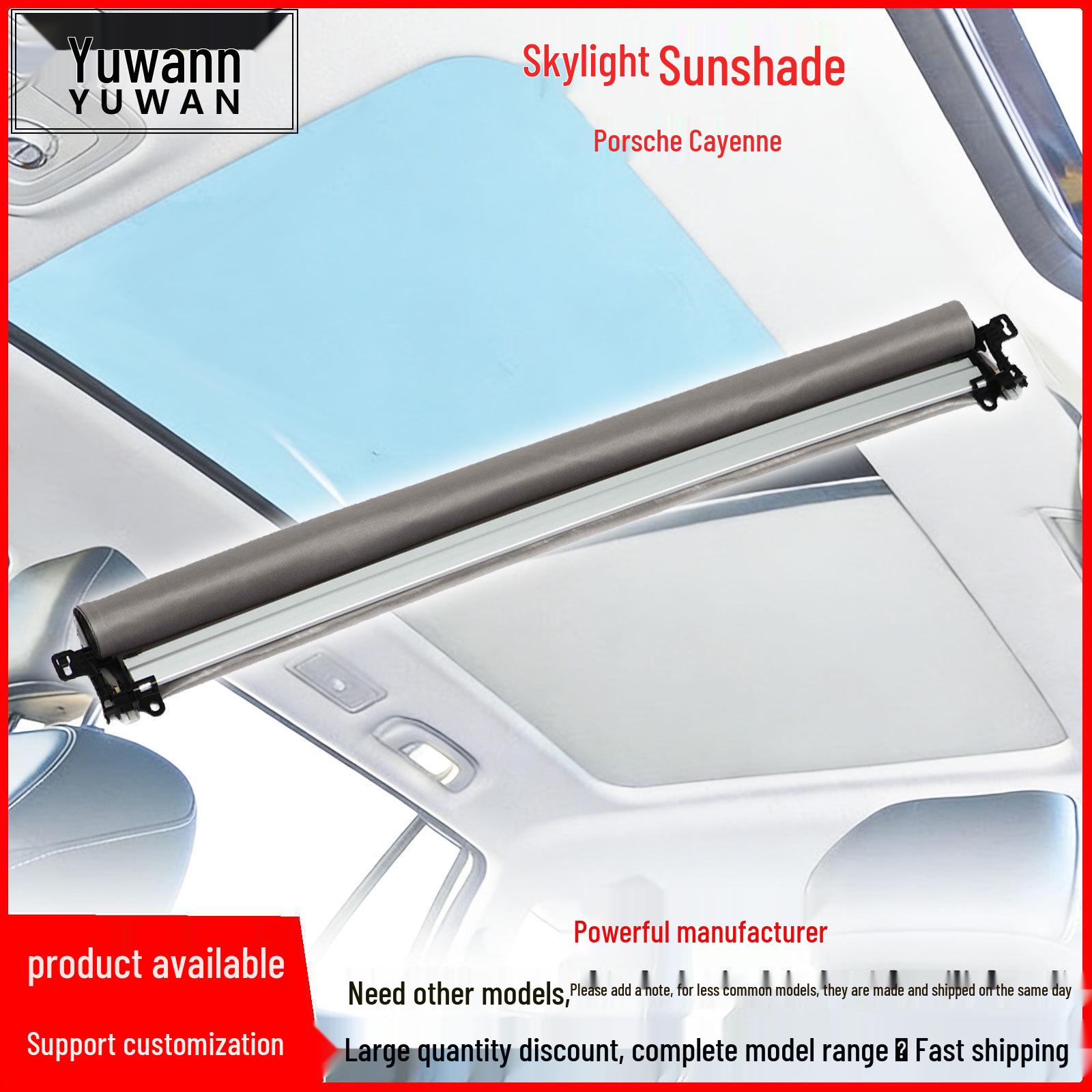 Porsche Cayenne Sunroof Sunshade Roller Blind, Available in Beige, Gray, Black