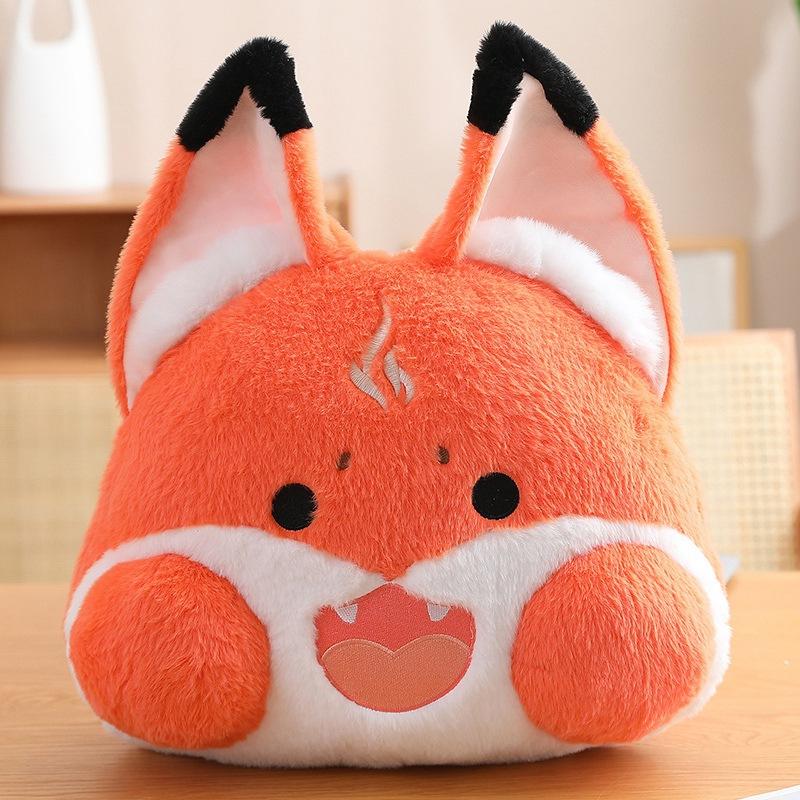 Cute Little Raccoon Fox Throw Pillow Plush Toy Doll Home Pillow Pillow Girl Sleeping Soothing Doll