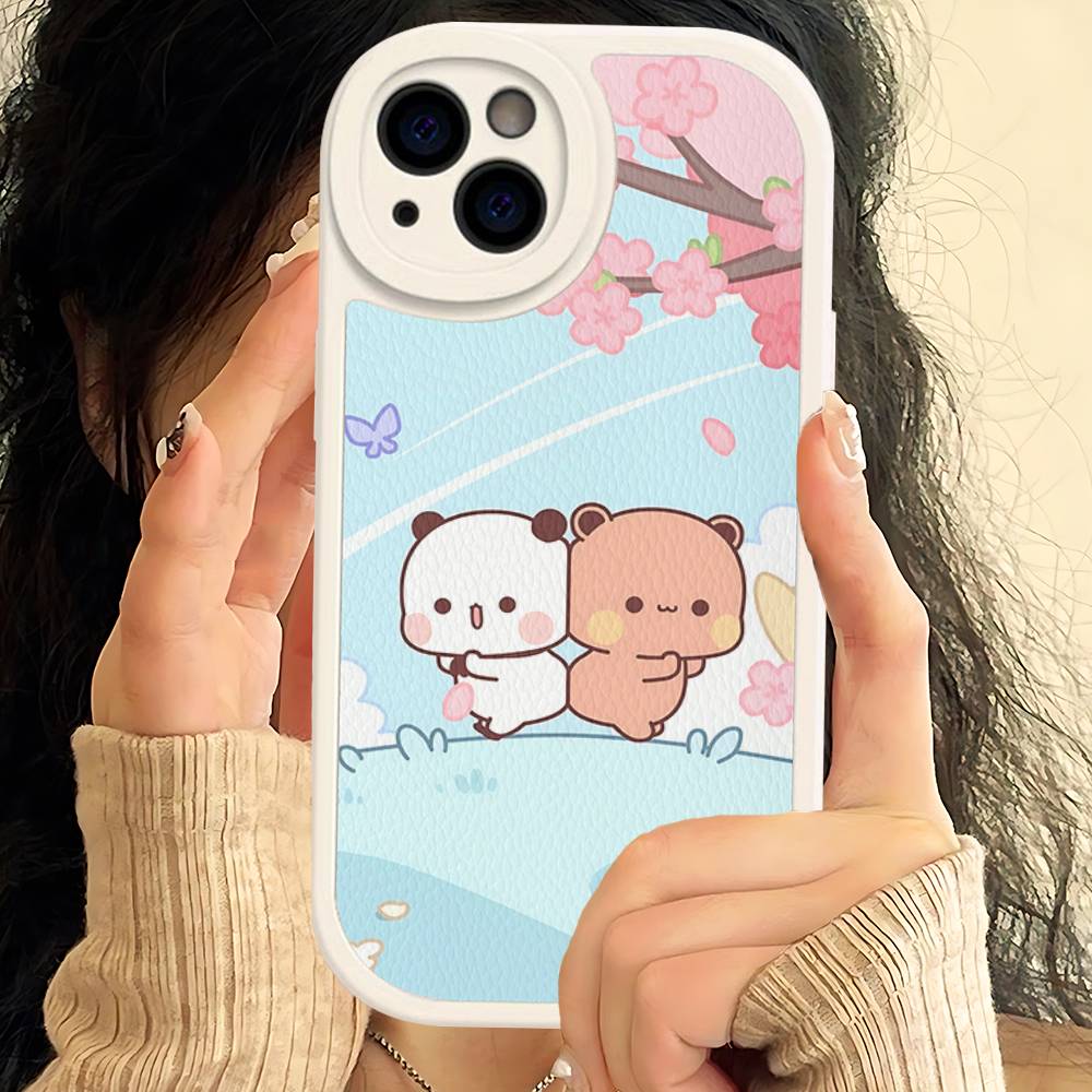 Cute Bubu Dudu Phone Case For IPhone 16 15 14 13 12 11 Pro Max Plus Shockproof Leather Cover