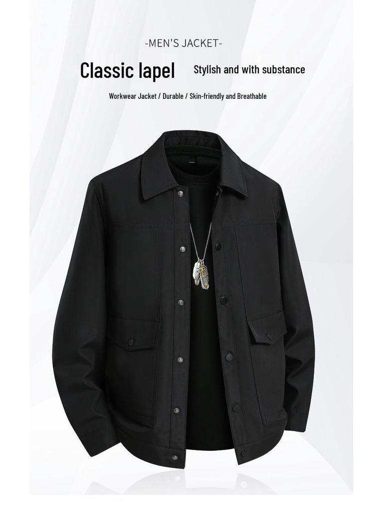 Spring Men's High-End Slim Fit Workwear Jacket